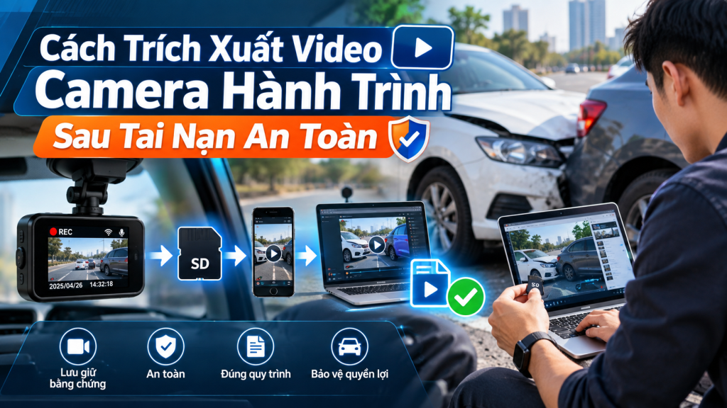 Cách Trích Xuất Video Camera Hành Trình Sau Tai Nạn An Toàn