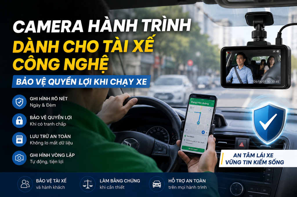 Camera Hành Trình Dành Cho Tài Xế Công Nghệ Bảo Vệ Quyền Lợi Khi Chạy Xe