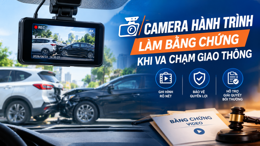 Camera Hành Trình Làm Bằng Chứng Khi Va Chạm Giao Thông
