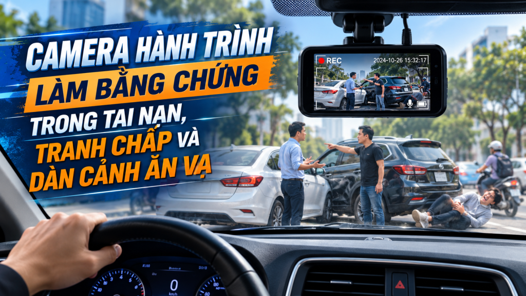 Camera Hành Trình Làm Bằng Chứng Trong Tai Nạn, Tranh Chấp Và Dàn Cảnh Ăn Vạ
