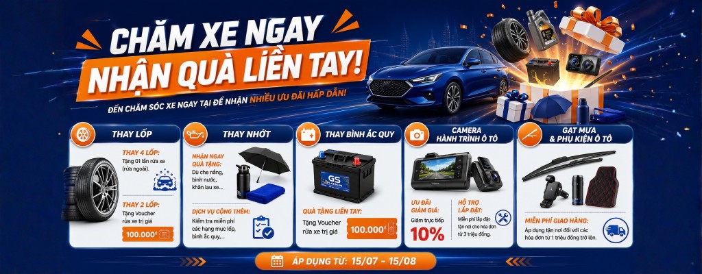 Chương trình khuyến mãi chăm sóc xe ô tô tháng 7 năm 2026 tại Thanh An Autocare