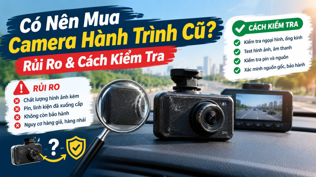 Có Nên Mua Camera Hành Trình Cũ? Rủi Ro & Cách Kiểm Tra